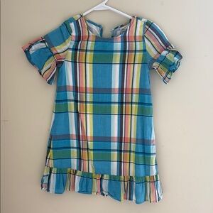 Colorful Plaid Kids Dress